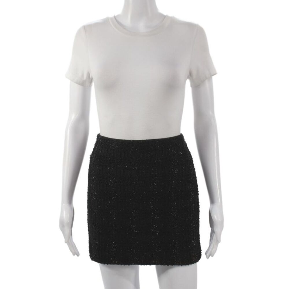 Alice + Olivia Women Black Mini Skirt Size 4